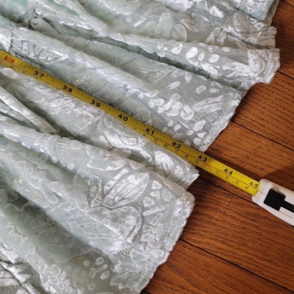 Velvet burnout feminine dress - Picture 9 of 11